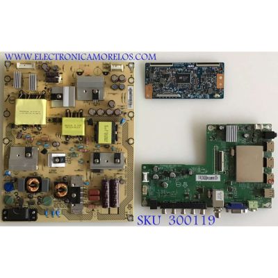 KIT DE TARJETAS PARA TV SHARP / MAIN XECB01K013 / 715G6840-M0D-000-004K / T-CON 5550T20C10 / 50T20-C06 / T500HVN08 / FUENTE PLTVDV751XXPR / 715G6335-P01-003-003M / 715G6335-P02-003-003M / PANEL TPT500J1-HVN08 REV:S300B / T500HVN08.3 / MODELO LC-50LB261U